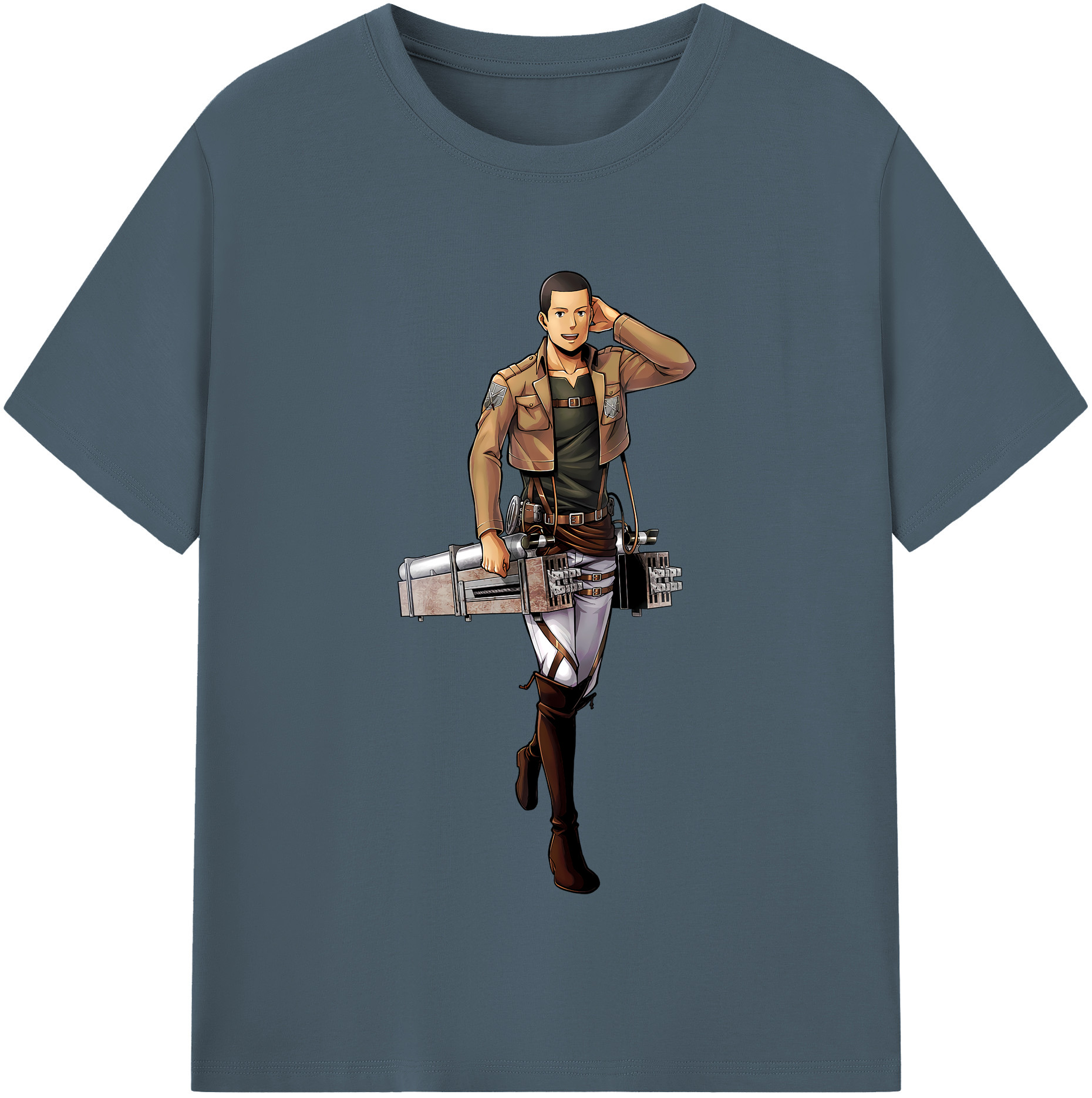 （画像用） 進撃の巨人 Attack on Titan 綿100％半袖Tシャツ（フロントプリント）